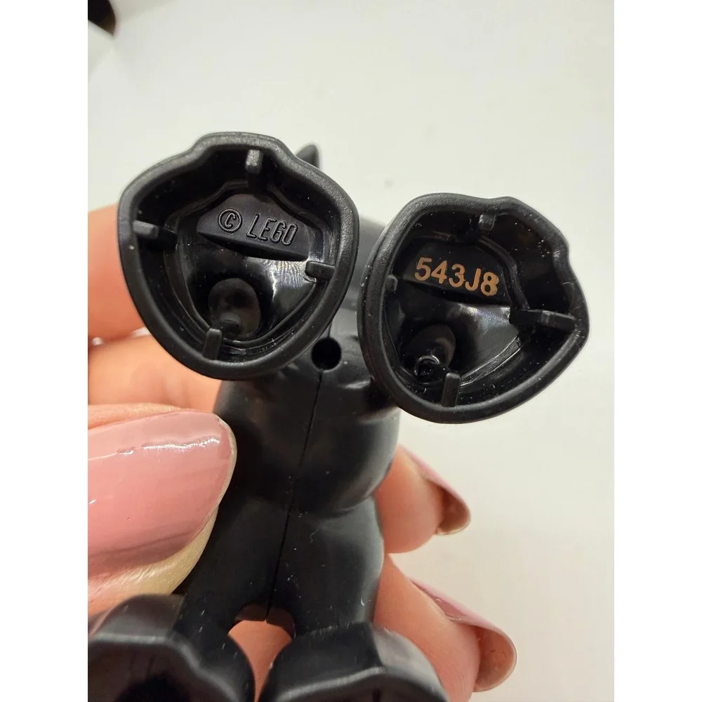 LEGO Duplo Black‎ Puppy Dog Figure Tan Face Markings Animal 543J8 Replacement